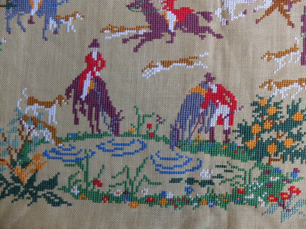 Groot borduurwerk paarden - Afbeelding 3