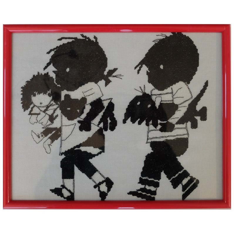 Borduurwerk Jip en Janneke