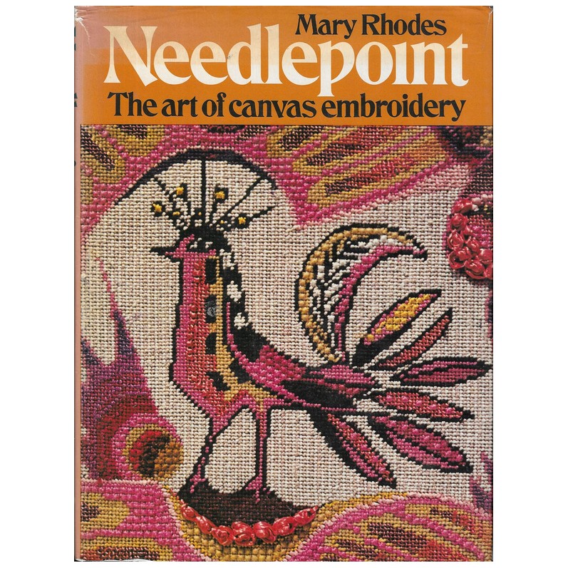 Boek Needlepoint canvas embroidery T w e e d e h a n d s w e r k